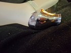 1930   s Derby Lady Leg Cocktail Shaker  Ruby Glass