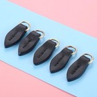 Leather Zip Puller Leaf Shape Leather Zipper Tags Fixer Pull Zipper Heads Lea   