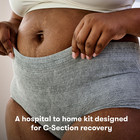 Postpartum C-section Recovery Care Kit W  Peri Bottle Disposable Undies 1 Size