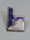 Boise Idaho Travel Souvenir Lapel Pin Map Shape Skier