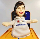 Progressive Insurance Flo Jack In The Box  Rare Music Box Toy  Great Condition 