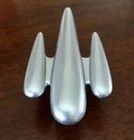 Very Rare Original 1950s Spaceship Bicycle Fender Ornament Rocket Ship Space Exc