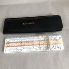 Rare Uto No 651 Pocket Slide Rule In Case With Instructions   -6 5  Long - Myson