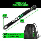 Rhino Usa Synthetic Soft Shackle Rope 3 8  X 22   31 400lb Break Strength  2pc