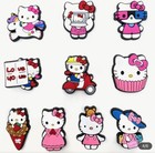 10pcs Cute Sanrio Hello Kitty  For Croc Accessories Shoe Jewelry Charms