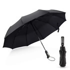 Automatic Black Umbrella Windproof Anti-uv Sun rain Compact Folding Umbrella