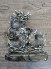 7 Inch Chinese Dragon Marbled Resin Statue   Decoration   Figurine 