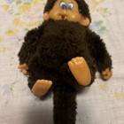 Monchhichi Monkey Doll Jolly Plush 1982 Thumb Blue Eyes 8 In Thumb Sucker             