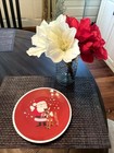 Disney Pottery Barn Holiday Plate Rudolph Santa Christmas Gift Party Deer Kid  