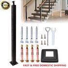 42 x2 x2  Cable Railing Post   10 Pre-drilled Holes For Deck Railing  Diy