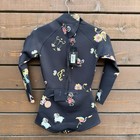 Cynthia Rowley Zodiac Print High Neck Long Sleeve Neoprene Upf 50  Wetsuit Sz S