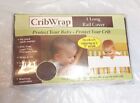 Lot Of 2 Crib Wrap 1 Side Long Rail Covers Fits Up To 12  Around Trend Lab New