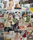 Lot 100 1930s-1950s Small Ads   Cutouts ephemera collage junk Journals scrapbook