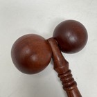 Vintage Wooden Double Roller Massager Collectible Condition - 9 5 Inches