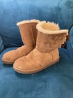 Ugg Women s Chestnut Bailey Bow Ii Short Sheepskin Boots 1016225 Size 8