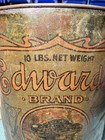 Very Rare Antique  Edward   s Salted Peanuts Graphic 10lb Tin Can Cleveland