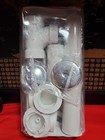 Easy Touch 1-1 2 In  Schedule 40 White Pvc Pipe Bath   Overflow Drain  In Chrome