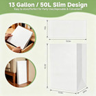 13gal  52 Qt  Disposable Trash Cans 5-pack Foldable Cardboard Bins