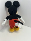 Disney Parks Mickey Mouse Plush Stuffed Animal Toy 6 5  Tall Black Red Yellow