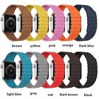 Magnetic Leather Loop Band For Apple Watch 42mm 38mm 44mm 40mm Series 6 5 4 3 2