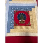Small Christmas Themed Handmade Quilt - Throw 59x 50 