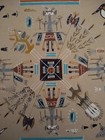 Vintage Navajo Sand Painting Signed Native American Art Home Of The Bear