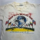 Vtg 1960s Original New York World   s Fair Unisphere T Shirt Youth Small 4-6