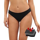 Period Swimwear Leakproof Bikini Bottoms Low Rise Swimuit Medium Black 852