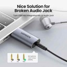 Sound Card Usb To 3 5mm Audio Interface Adapter For Earphone Mic Aluminum Shell