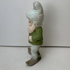 Vintage 12    Artist Hand Painted Ceramic Garden Gnome Fairy Elf Forest Dwarfish