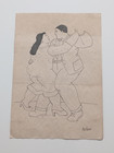 Fernando Botero Drawing On Paper  handmade  Signed And Stamped Mixed Media 