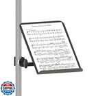 Niunyuneu Clamp On Sheet Music Stand Tray Sheet Music Holder For Stage  Live 