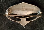 Antique Silver Blue Green Enamel Art Nouveau Brooch By Murrle Bennet
