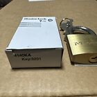 Master Lock 4140ka Padlock  Keyed Different  Standard Shackle  Rectangular Brass