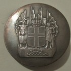 Nicely Toned 1930 Iceland 10 Kronur Silver Commemorative By Einar Jonsson