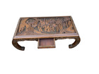 66349 Oriental Hand Carved Coffee Table Stand W  Drawer