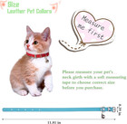 Weewooday 6pcs Leather Cat Collar With Bell For Small Kitten  Classic Color