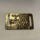 Metal Cotton Tag W  A  Jordan   Son West Point Alabama Cullman County Alabama