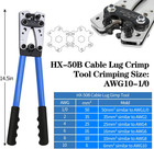 Cable Lug Crimping Tool With 74-piece Copper Wire Lug Assortment