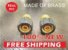 2pcs Brasspressure Washer Quick Connect Adapter M22 14mm 3 8in 5000psi Connector