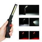 2 Pack Magnetic Base Led Cob Work Light Rechargeable Mechanic Torch Flashlight