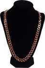 1 Pure Copper Cuban Link Necklace Heavy Solid Statement Jewelry Chain 24  Unisex