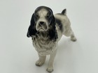Vintage Black And White Cocker Spaniel Hunting Dog Figurine