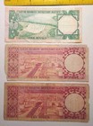 Saudi Arabia 1977 Lot  5 Riyals And 2x 10 Riyals Banknotes  circulated 