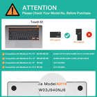 Keyboard Cover Skin Compatible With Macbook Air 15 Inch M3 A3114 M2 A2941 air 13