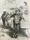 Rare Antique Original Vtg 1876  Champ Spirit Reform Harper s Engraving Art Print