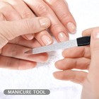 Metal Nail File Double Sided Stainless Steel Fingernail Pedicure Manicure Tool
