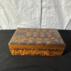 Stanislaw Stoch Zakopane Hand-carved Folk Art Floral Hinged Trinket Box