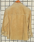 Vintage Leather Shirt W2w Size L 80s Soft Tan Leather Washable Suede Made Canada