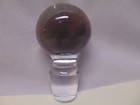 Vintage Clear Glass Round Top Decanter Bottle Stopper 2 1 2  Round Top 1 Pound